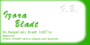 izora bladt business card